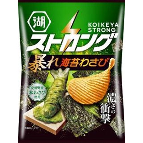 湖池屋 ストロング 暴れ海苔わさび53g【09/02 新商品】