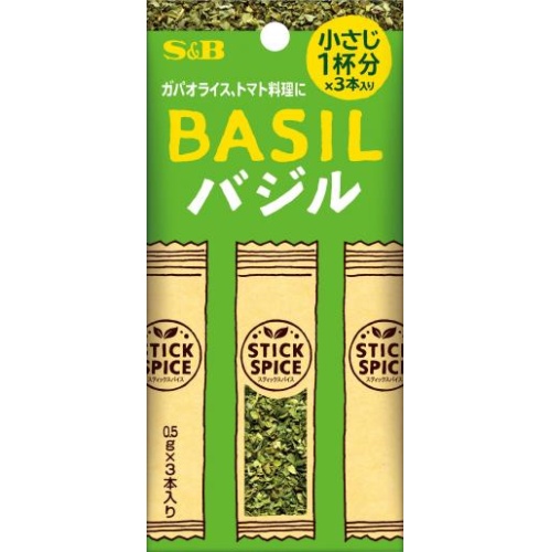 S&B スティックスパイス バジル1.5g×3本【03/03 新商品】