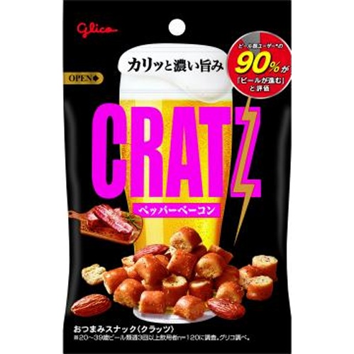 グリコ クラッツ ペッパーベーコン42g【10/01 新商品】