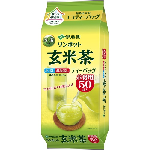 伊藤園 ワンポットエコティーバッグ 玄米茶50袋 | 商品紹介 | お菓子