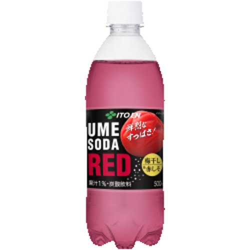 伊藤園 UME SODA RED P500ml | 商品紹介 | お菓子・駄菓子の仕入れや