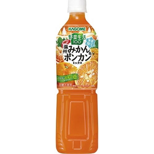 カゴメ 野菜生活 温州みかん&ポンカン720ml【10/01 新商品】