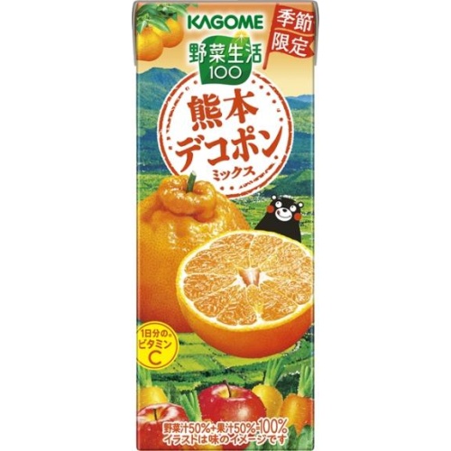 カゴメ 野菜生活 熊本デコポンミックス紙195ml【12/03 新商品】