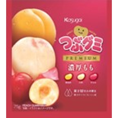 春日井 つぶグミPREMIUM 濃厚もも75g【02/03 新商品】