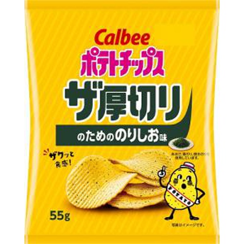 カルビー ザ厚切り のりしお味55g