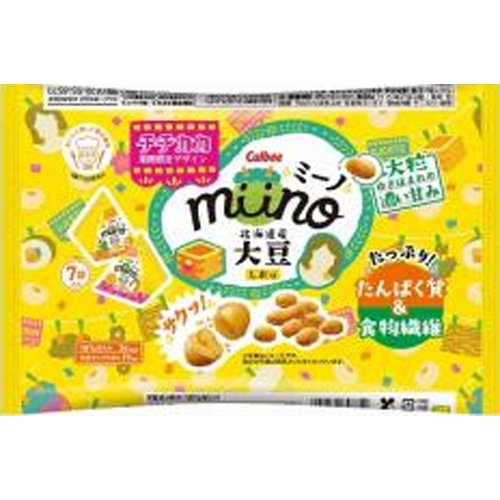 カルビー miino 大豆しお味三角パック49g【01/13 新商品】