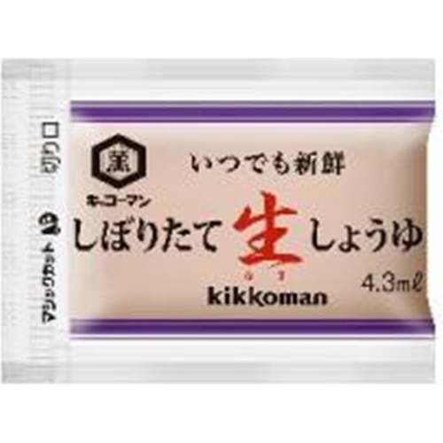 【萬】しぼりたて生しょうゆ業務用4.3ml100入