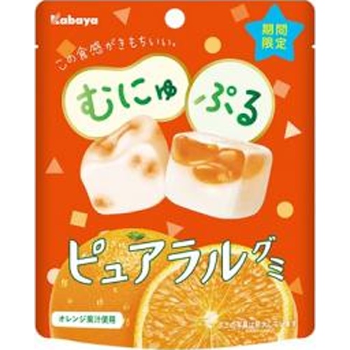 カバヤ ピュアラルグミ オレンジ58g【10/15 新商品】