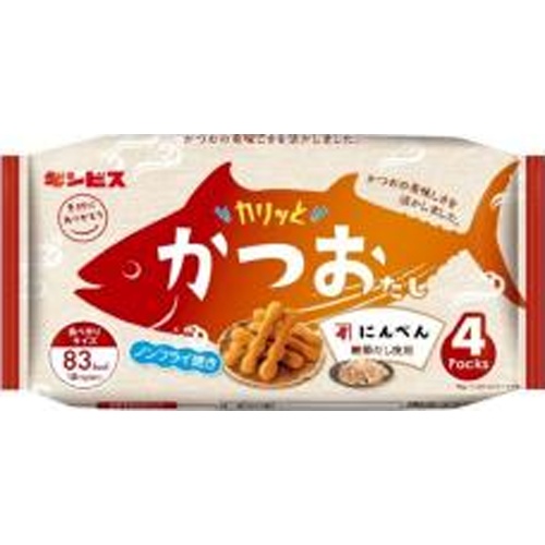 ギンビス カリッとかつおだし4P 72g