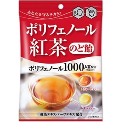 株式会社タジマヤ 扇雀飴 ポリフェノール紅茶のど飴 65g