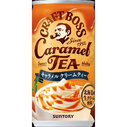 クラフトボス キャラメルクリームティー缶185g