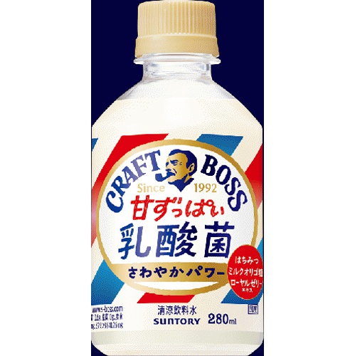 クラフトボス 乳酸菌さわやかパワー自販機P280【09/24 新商品】