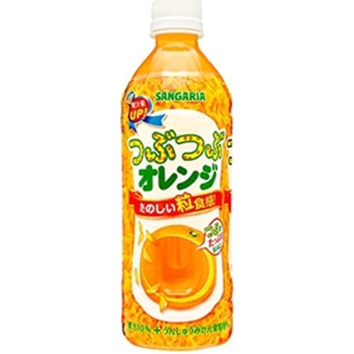 サンガリア つぶつぶオレンジ P500ml | 商品紹介 | お菓子・駄菓子の