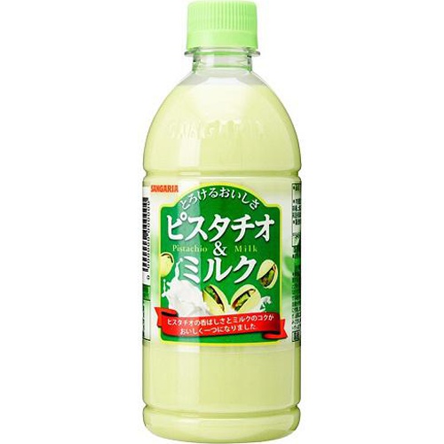 サンガリア ピスタチオ ミルク P500ml 02 21 新商品 商品紹介 お菓子 駄菓子の仕入れや激安ネット通販なら菓子卸問屋タジマヤ