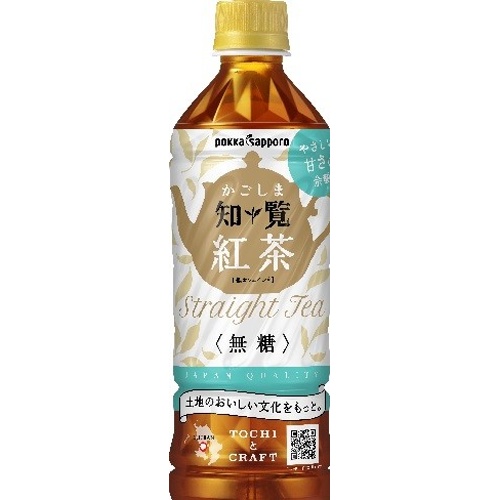 ポッカS かごしま知覧紅茶無糖 P500ml【09/02 新商品】