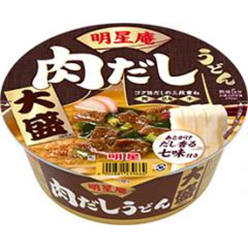 明星庵 肉だしうどん 大盛【08/19 新商品】