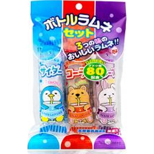 やおきん ボトルラムネ3本セット