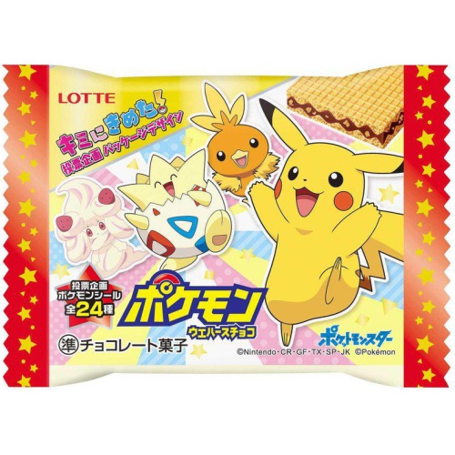 ロッテ ポケモンウエハースチョコ 1枚 商品紹介 お菓子 駄菓子の仕入れや激安ネット通販なら菓子卸問屋タジマヤ