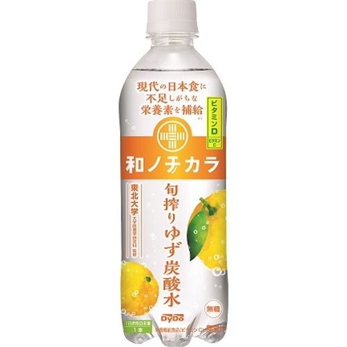 ダイドー 和ノチカラ 旬搾りゆず炭酸水P500ml【03/03 新商品】