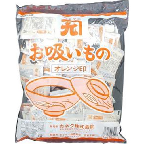 カネク お吸いもの小袋(オレンジ)100P(業)【05/28 新商品】