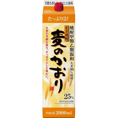 合同 甲乙混和25度麦のかおり 2Lパック | 商品紹介 | お菓子・駄菓子の