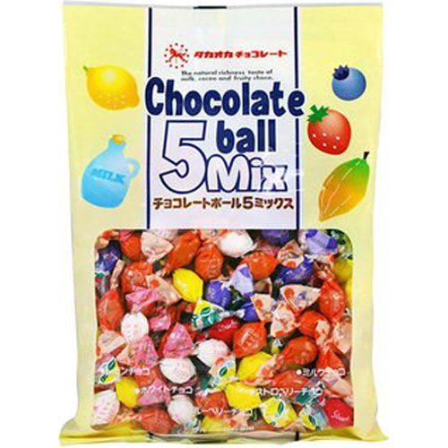 タカオカ チョコレートボール5MIX 155g | 商品紹介 | お菓子・駄菓子の